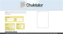 Desktop Screenshot of chuletator.net