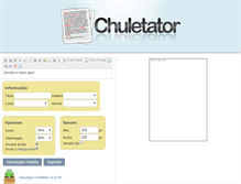 Tablet Screenshot of chuletator.net